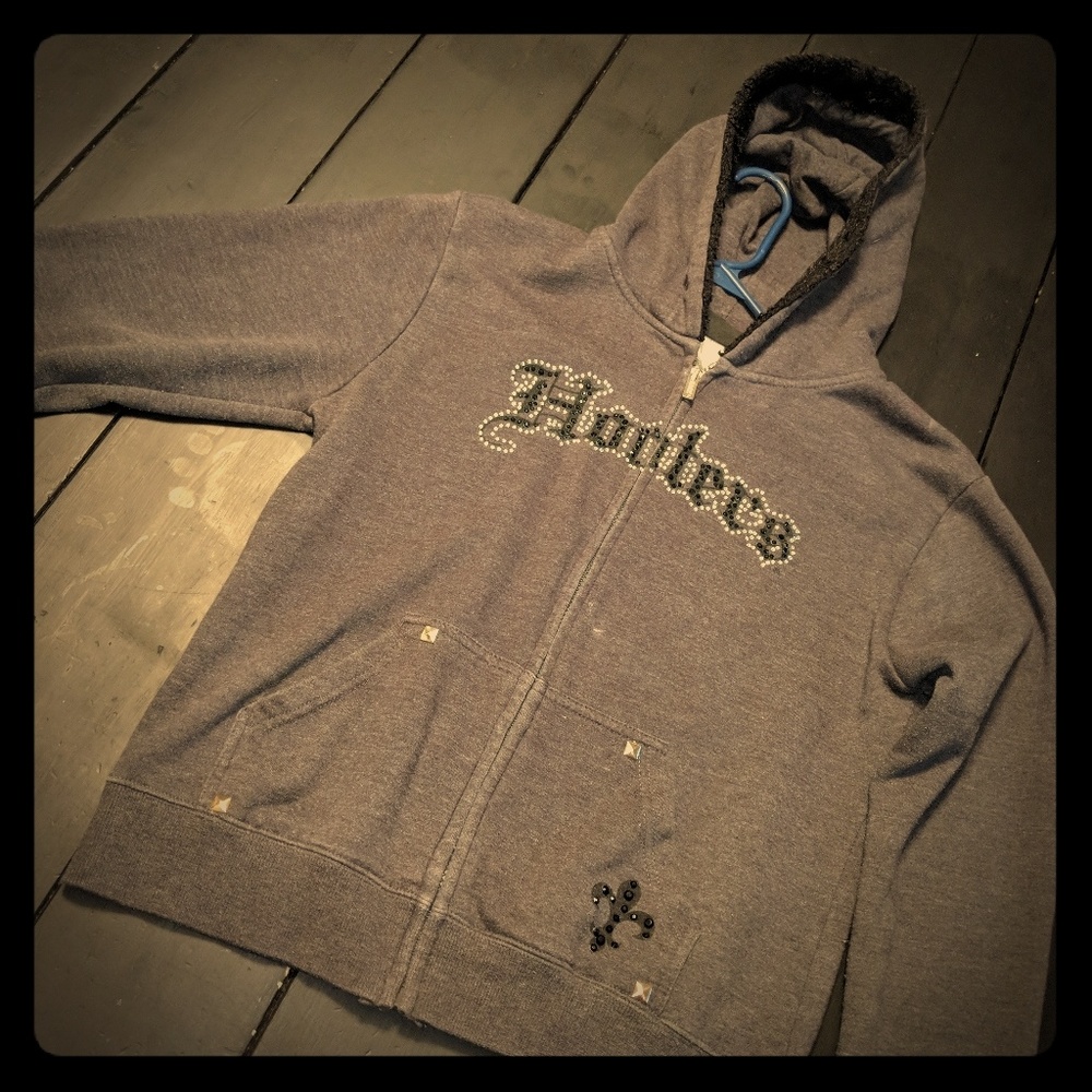 Hooters Zipup Jacket Sz S